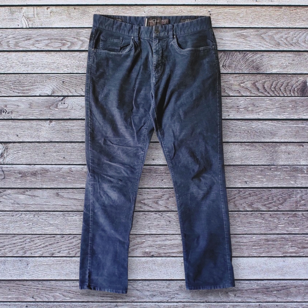 Black Brown 1826 Corduroy Pants 32x32
